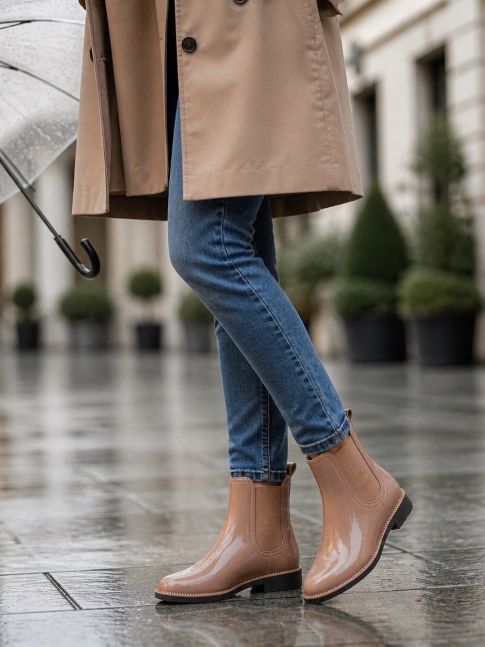 Rain boots, lemon jelly